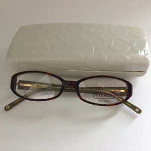 New Coach Jill Eyeglasses with Tortoise  Frames and Case - Style 2015